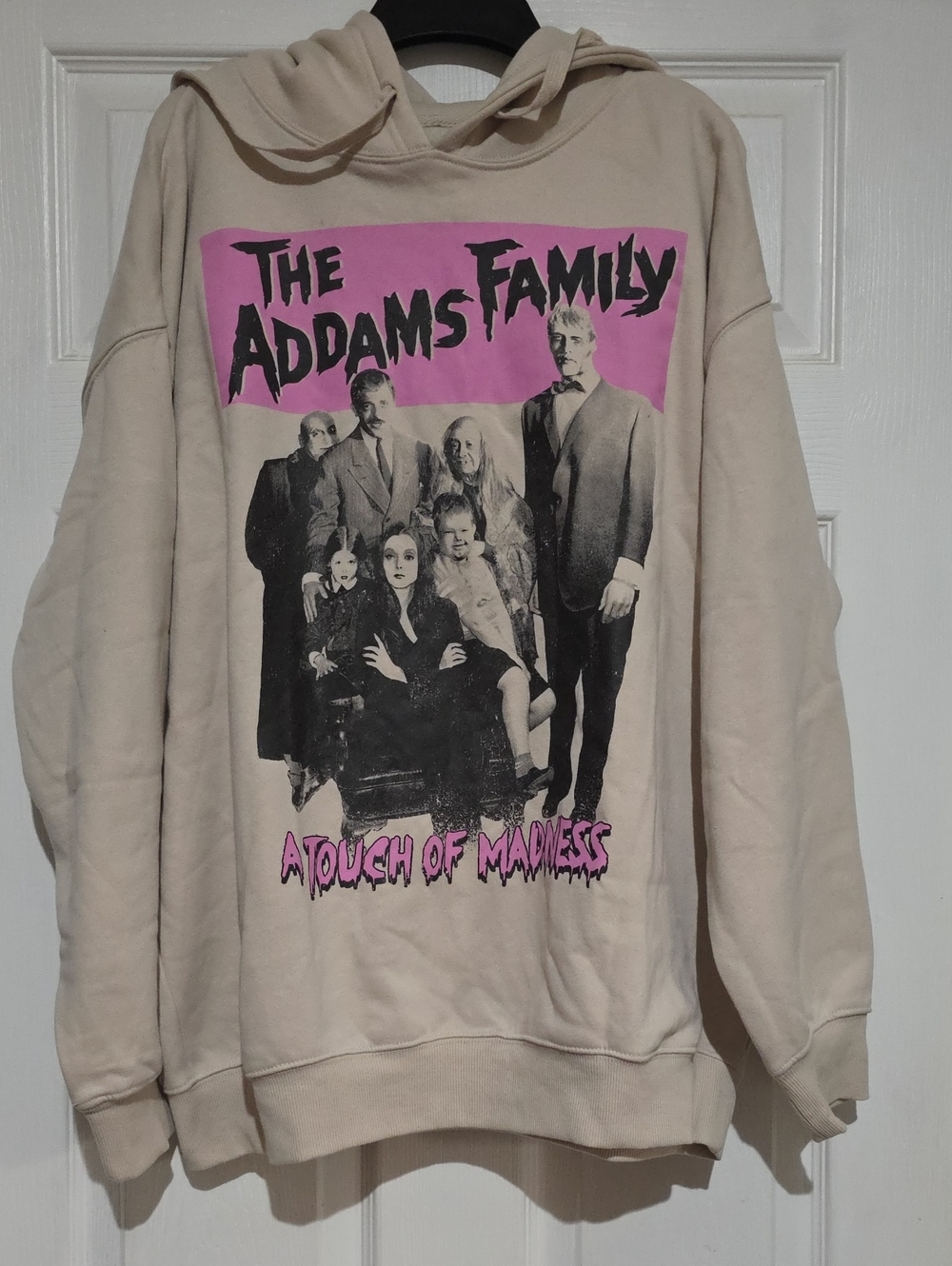The Addams Family Pink Graphic Hoodie Sweatshirt - Men